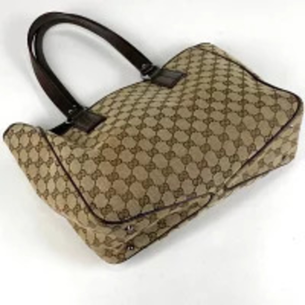 Gucci shoulder bag GG tote brown canvas Brown